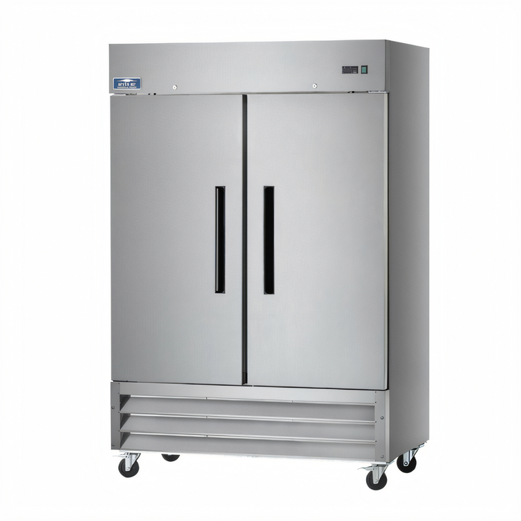 Product image #1 for Arctic Air AF49 Two-Section 54-Inch Reach-In Freezer, 49 Cu. Ft., Stainless Steel, Bottom-Mounted Self-Contained