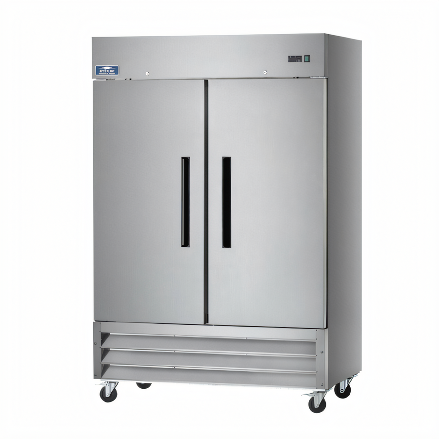 Product image #1 for Arctic Air AF49 Two-Section 54-Inch Reach-In Freezer, 49 Cu. Ft., Stainless Steel, Bottom-Mounted Self-Contained