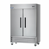 Thumbnail image #1 for Arctic Air AF49 Two-Section 54-Inch Reach-In Freezer, 49 Cu. Ft., Stainless Steel, Bottom-Mounted Self-Contained