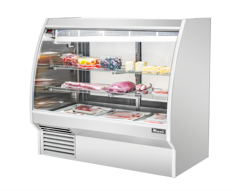 Product image #1 for Migali Competitor Series C-DC-5 Double-Duty Full-Service Curved Glass Refrigerated Deli Display Case, 60-Inch Wide, 28.5 Cu. Ft.