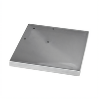 Glastender DR-OC90 Stainless Steel 90° Outside Corner Drink Rail Filler