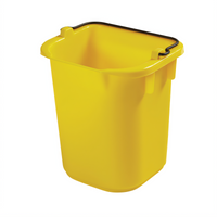 Rubbermaid Commercial Executive 5-Quart Heavy-Duty Yellow Plastic Pail