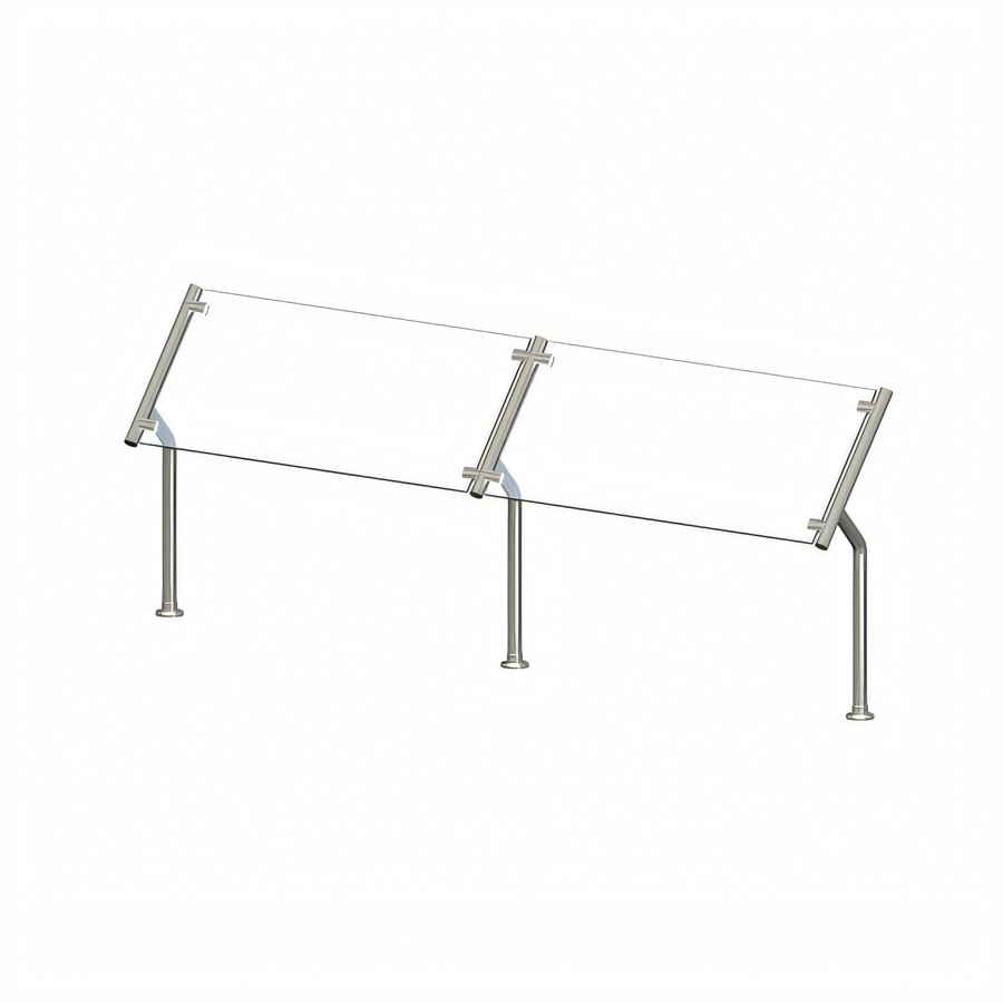 Product image #1 for Contemporary Single-Sided Buffet Breath Guard for 2-Well Signature Server and 2-Well Drop-In Units
