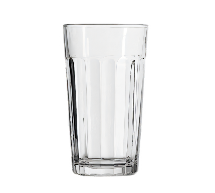 Product image #1 for Anchor Hocking Foodservice Ribware 12 oz Clear Rim-Tempered Paneled Beverage Glass