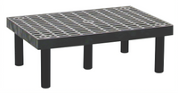 Quantum Vented Polyethylene Dunnage Rack, 500 lb. Capacity