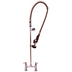 Thumbnail image #1 for T&S Brass EasyInstall Deck-Mount Pre-Rinse Unit with Spring-Action Gooseneck, 6-Inch Centers, 44-Inch Hose and 1.15 GPM Spray Valve
