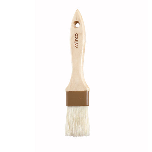 Product image #1 for Winco WFB-15 1-1/2 Inch Flat Pastry/Basting Brush with Natural Boar Hair Bristles