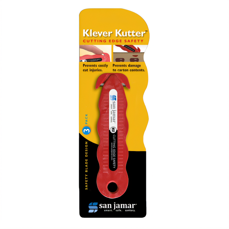 Product image #1 for Klever Kutter™ Disposable Carton Opener, Red 3-Pack