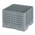 Thumbnail image #2 for Cambro Camrack® Full Size 36-Compartment Low-Profile Glass Rack with Soft Gray Extenders, 13-3/4 Inch High