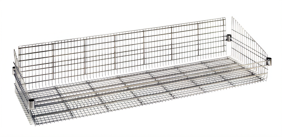 Product image #1 for Quantum 18 x 60 x 10 Inch Chrome Plated Post Basket, 600 lb Capacity