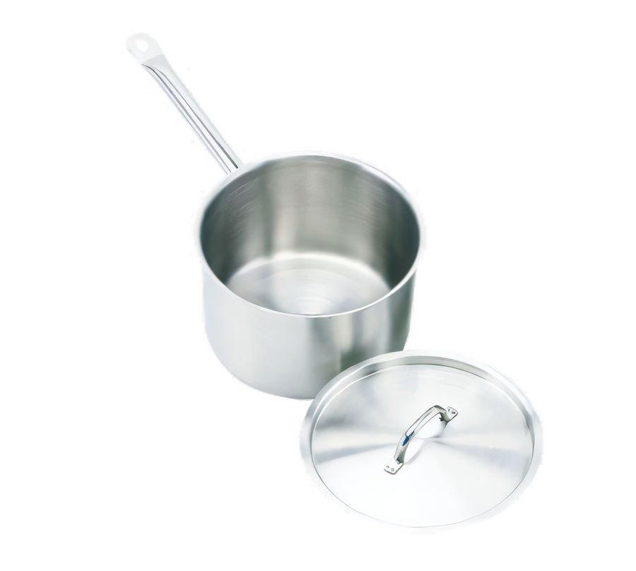 Product image #1 for Crestware 2-5/8 Qt 18/0 Stainless Steel Induction Ready Sauce Pan with Cover