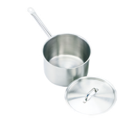 Crestware 2-5/8 Qt 18/0 Stainless Steel Induction Ready Sauce Pan with Cover