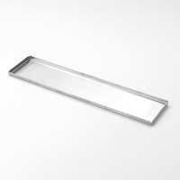 American Metalcraft Rectangular Stainless Steel Satin Finish Serving Tray, 20-1/8 x 4-1/2 Inch
