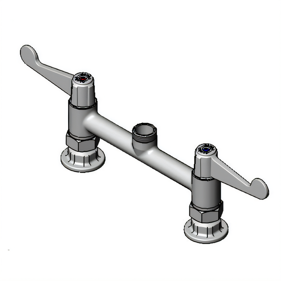 Product image #1 for Equip 8-Inch Centers Deck-Mount Swivel Mixing Faucet with Pedestal, Less Nozzle