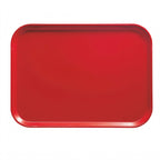Thumbnail image #2 for Cambro Camtray® 1014510 Rectangular Fiberglass Cafeteria Tray, 10-5/8 x 13-3/4 in., Signal Red Case of 12