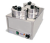 Thumbnail image #1 for Omcan Triple Wet Countertop Food Warmer with 3 x 4 Qt Capacity, Thermostatic Controls, 120V