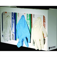 San Jamar Wall-Mount 3-Box White Steel Disposable Glove Dispenser