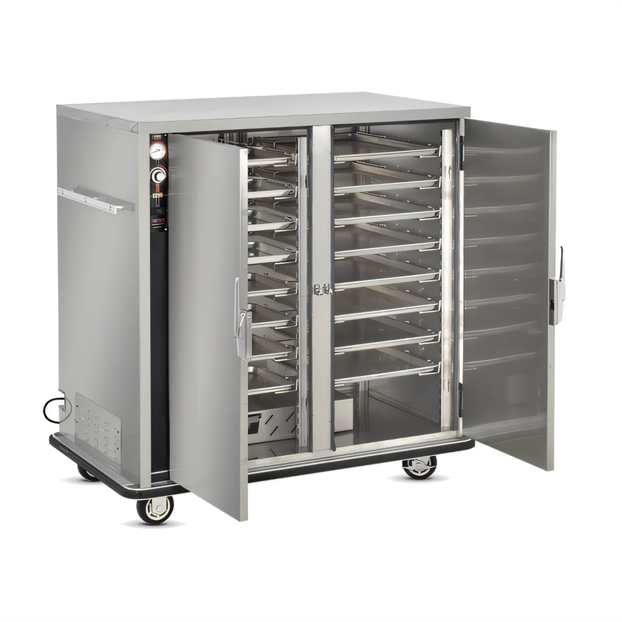Product image #1 for FWE Mobile Insulated Heated Holding Cabinet with 2 Doors, Humi-Temp Heat System and Universal Tray Slides