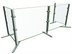Thumbnail image #1 for Hatco Flav-R-Shield EP6-60 Single-Sided Portable 2-Bay Tempered Glass Sneeze Guard