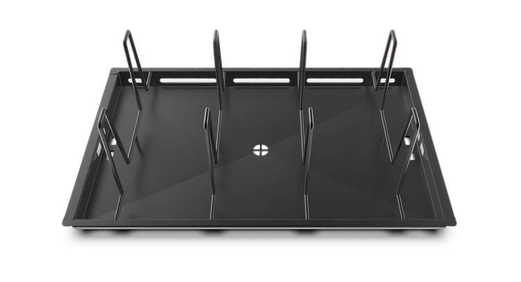 Product image #2 for UNOX POLLO.BLACK GN 1/1 Stainless Steel Chicken Grid, Holds 8 Chickens