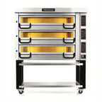 Thumbnail image #1 for PizzaMaster PM 1123ED Three-Deck Electric Pizza Deck Oven with 42.1" x 42.1" Baking Surface and Digital Controls