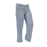 Mercer Culinary Genesis Women's X-Small Black & White Houndstooth Chef Pants