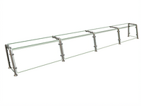 Hatco Flav-R-Shield EP22 Full-Service Pass-Over Sneeze Guard, 4-Bay, 132-Inch Wide x 12-Inch Deep