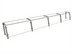 Thumbnail image #1 for Hatco Flav-R-Shield EP22 Full-Service Pass-Over Sneeze Guard, 4-Bay, 132-Inch Wide x 12-Inch Deep