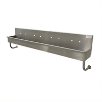 Advance Tabco 4-Station ADA Wall Mounted Multiwash Hand Sink, 80 Inch, 304 Stainless Steel