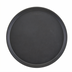 Thumbnail image #1 for Cambro Camtread 16-Inch Round Low-Profile Non-Skid Fiberglass Serving Tray, Black Satin