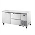 Thumbnail image #1 for True SPEC Series 2-Section Deep Undercounter Refrigerator with 1 Door and 2 Drawers, Stainless Steel, 33°F to 38°F