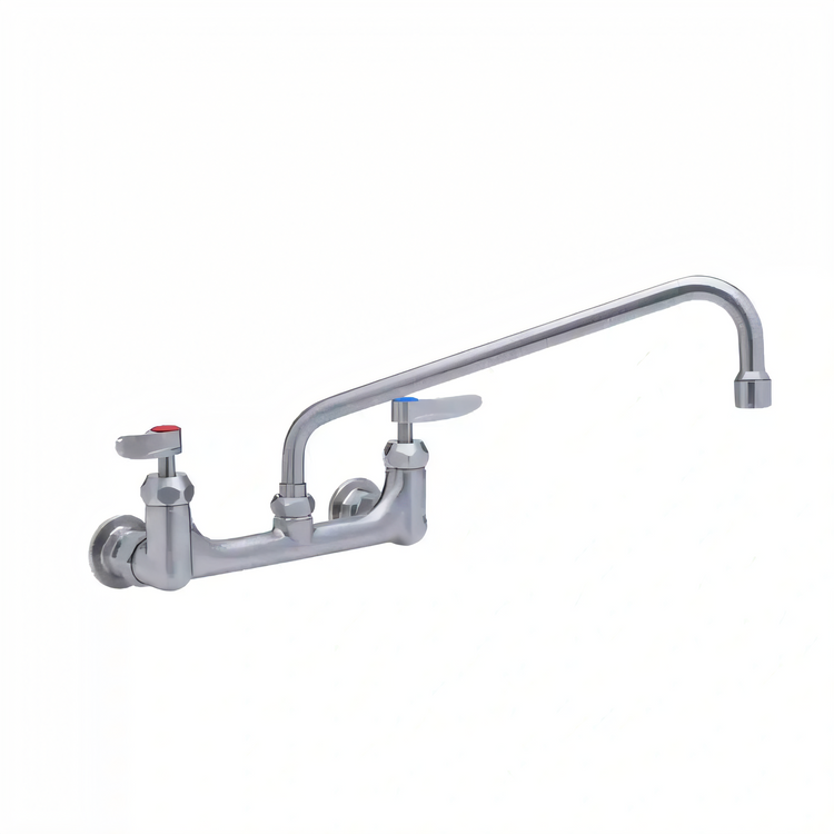 Product image #2 for T&S Brass UltraRinse 8-Inch Centers Wall Mount Mixing Faucet with 12-Inch Swing Nozzle