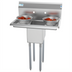 Thumbnail image #1 for KoolMore 30-Inch One-Compartment Stainless Steel Commercial Sink with Two Drainboards and Backsplash