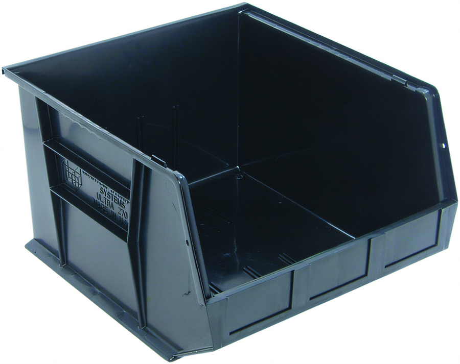 Product image #1 for Quantum Conductive Stackable/Hanging Shelf Bin, 16-1/2 x 18 x 11 Inches, Black