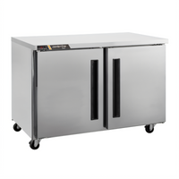Traulsen Centerline Compact Two-Section Undercounter Freezer, 60-Inch, Solid Doors, Rear-Mount Refrigeration