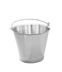Thumbnail image #1 for Vollrath 23-Quart Tapered Stainless Steel Dairy Pail with Handle