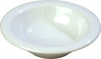 Sierrus Rimmed Melamine Fruit Bowl, 4-1/2 oz., 4-3/4 in. Dia., White
