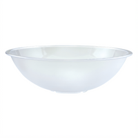Winco PBB-15 Pebbled Clear Polycarbonate Round Bowl, 15-3/4 Inch