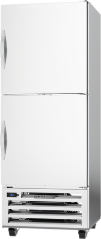 Beverage-Air One-Section Reach-In Refrigerator with Solid Half Doors, Bottom-Mounted Self-Contained, 16.85 Cu. Ft.