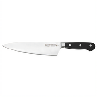 Winco Acero 8-Inch Forged Chef Knife with Full Tang POM Handle