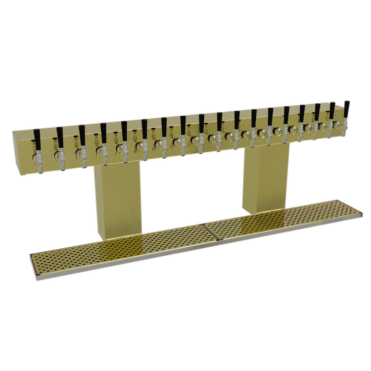 Product image #1 for 18-Faucet Countertop Double-Column Bridge Draft Dispensing Tower