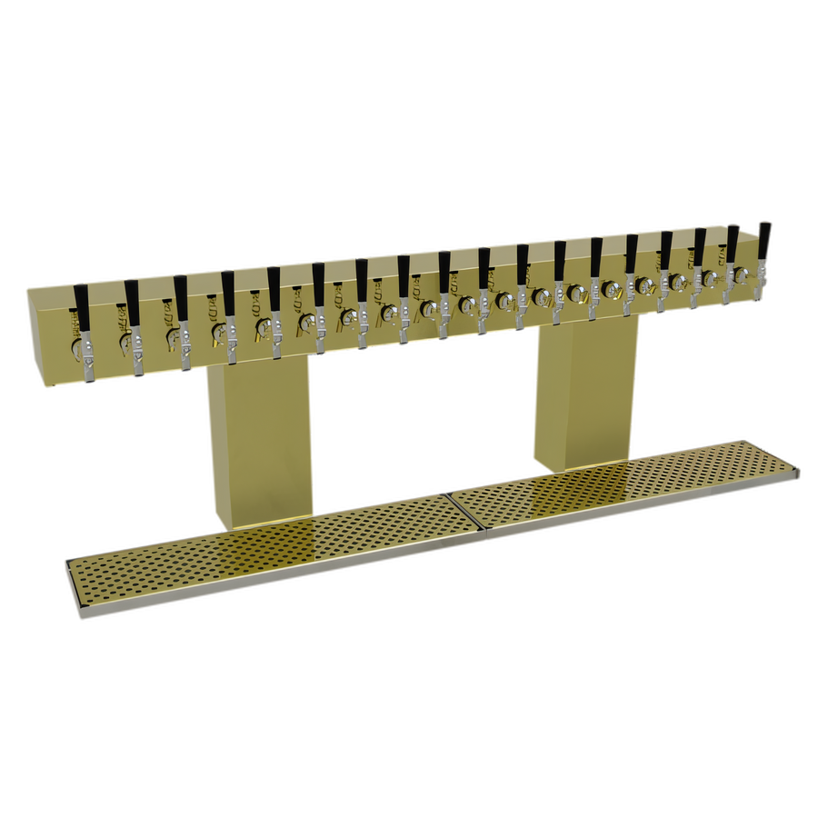 Product image #1 for 18-Faucet Countertop Double-Column Bridge Draft Dispensing Tower
