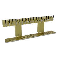18-Faucet Countertop Double-Column Bridge Draft Dispensing Tower