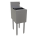 Thumbnail image #1 for Glastender Underbar Stainless Steel Ice Bin with Sliding Cover, 33 lb Capacity, 12 Inch W x 19 Inch D