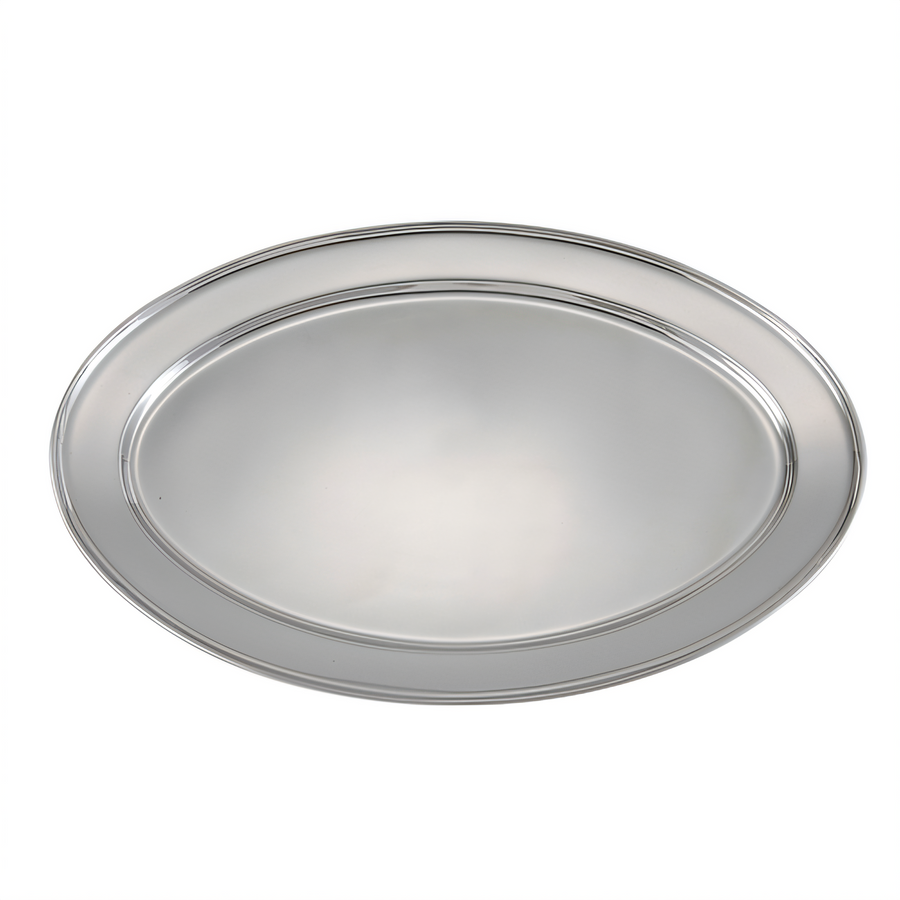 Product image #1 for Winco Stainless Steel Oval Platter, 21-3/4 x 14-1/2 Inches