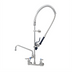Thumbnail image #1 for EverSteel 8-Inch Center Wall-Mount Pre-Rinse Mixing Faucet with 12-Inch Swing Nozzle and 1.07 GPM Spray Valve