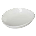 Thumbnail image #1 for CFS Brands Stadia® 5300380 8-1/2-Inch Greige Deep Oblong Melamine Pasta Plate Case of 12