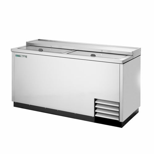 Product image #1 for True TD-65-24-S-HC Flat Top Countertop Bottle Cooler with 2 Lids, 22-Case Bottle / 32.5-Case Can Capacity