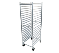 John Boos Front-Load Mobile Aluminum Bun Pan Rack, 20 Pan Capacity, 3-Inch Spacing