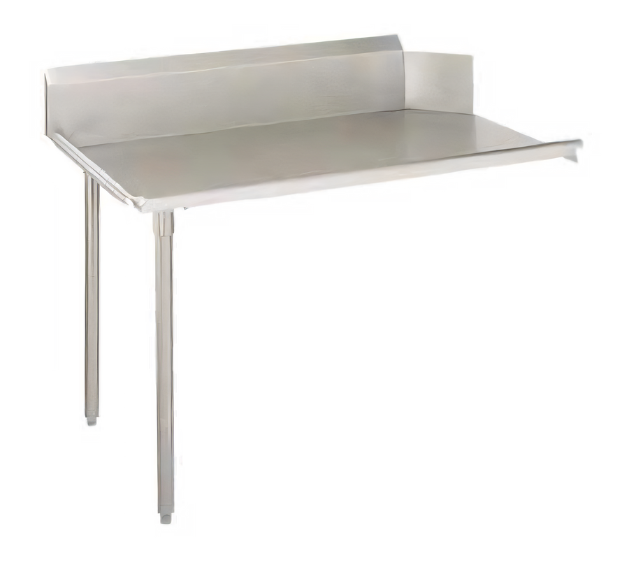 Product image #1 for 72-Inch x 30-Inch Clean Straight Dish Table with 10-Inch Boxed Backsplash, Right-to-Left Operation